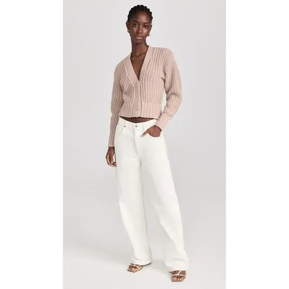 Pistola Mallory Chunky Knit Cardigan Sweater Oatmeal Size S NWOT - Picture 8 of 9